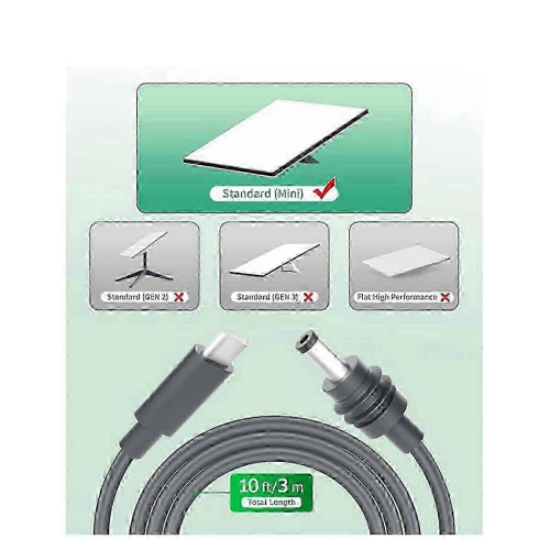 Starlink Mini 10FT USB-C to DC Power Cable 100W Input Edition 0118 2