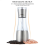 2-in-1 Pepper and Salt Grinder Set, Adjustable Ceramic Mill 3