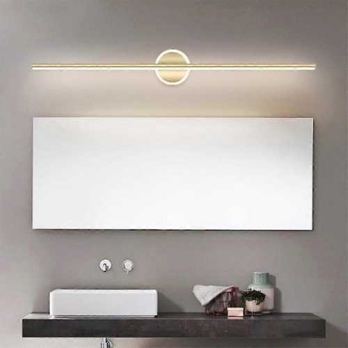 Gold Finish 80cm LED Bathroom Vanity Light, Linear Bar Wall Light for Dressing Table 2