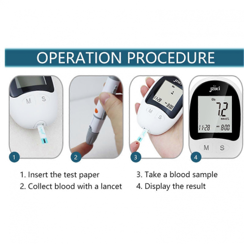High Precision Glucometer Kit with 50 Test Strips & Lancet 2