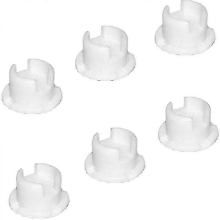 12pcs White Plastic Tape Lock Button Plugs for Horizontal Faux Wood Blinds Bottom Rail Cord Cover