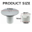 Universal 115mm Chrome Shower Plug Cover, Fast Flow Siphon Replacement 3
