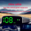 Solar HUD Head-Up Display: Overspeed Alarm, Auto Switch, Wireless, Universal Car Speedometer 5