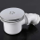 Universal 115mm Chrome Shower Plug Cover, Fast Flow Siphon Replacement 4