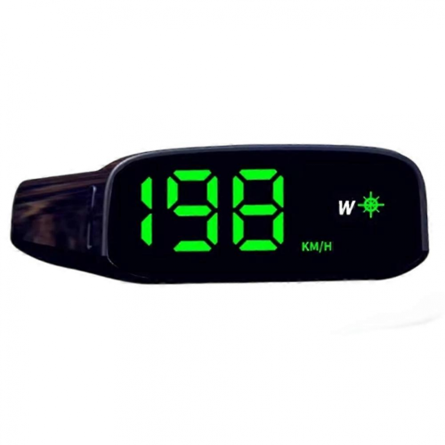 Solar HUD Head-Up Display: Overspeed Alarm, Auto Switch, Wireless, Universal Car Speedometer