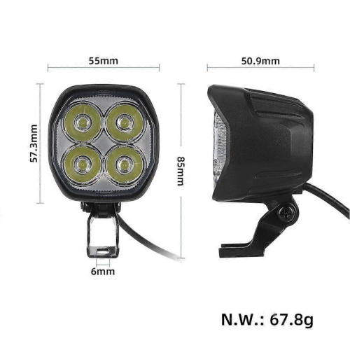 Waterproof LED Headlight for Kukirin G2 Pro DB Electric Scooter 2