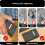 USB Rechargeable Windproof Metal Cigarette Case with Lighter for 100mm 4