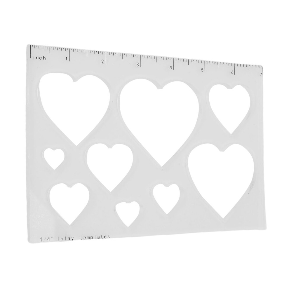 9-In-1 Transparent Acrylic Router Inlay Template With Ruler Scale For Diy Woodworking 4351388503512
