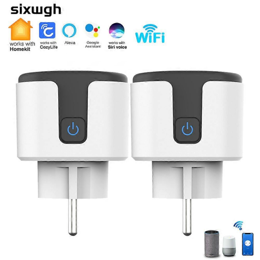 Apple Homekit Smart Socket Eu Plug 16A With Power Monitoring & Timer, Works With Alexa, Google, Siri 5996097036181