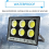 Faro LED da 300 W, impermeabile IP65, per esterni, giardino e strada. 2