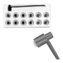 1BOX (12PCS) 7 Star Needle & Plum Blossom Dermal Hammer Set
