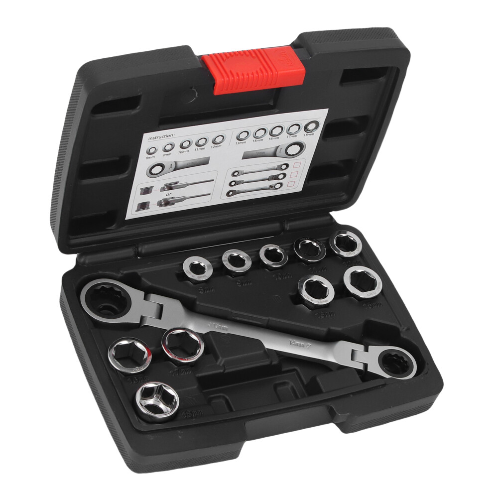 Multifunctional Double Flex Head Ratchet Wrench Set 14-19Mm 8171388503543