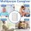 7-Color Flash Wireless Doorbell, Long Range, 3 Transmitters & 5 Receivers 2