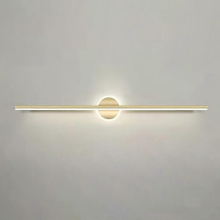 Gold Finish 80cm LED Bathroom Vanity Light, Linear Bar Wall Light for Dressing Table