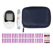 Kit de glucomètre de haute précision avec 50 bandelettes de test et lancette