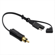 BMW Motorcycle Battery Adapter Cable DIN Hella to SAE with SAE Adapter