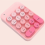 2.4G Wireless Cute Mixed-Color 9-Key Numeric Keypad, Portable Pink 4