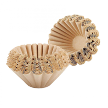 100 Pcs 1-4 Cup Basket Coffee Filters, Disposable Paper Filters, Brown