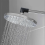 Raccord coudé de douche noir étanche G1/2 3