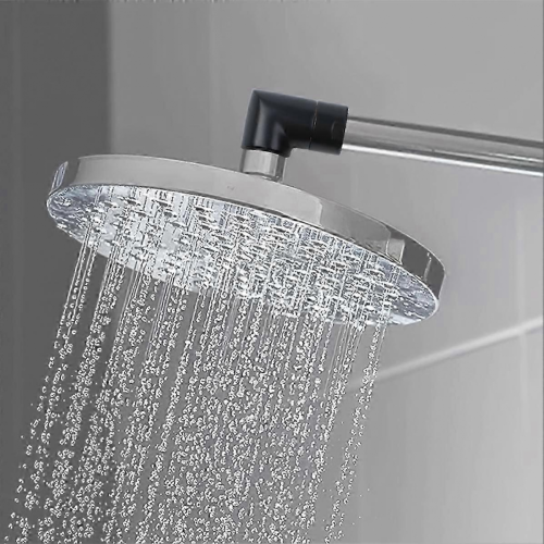 Raccord coudé de douche noir étanche G1/2 2