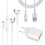 Chargeur rapide double port + câble Lightning + écouteurs Lightning 1
