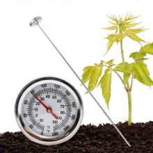 50cm Stainless Steel Compost Thermometer Probe - Food-Grade Soil Temperature Detector for Gardening_JC