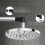 Raccord coudé de douche noir étanche G1/2 4