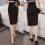 Fashionable Women's Solid Color Slim-Fitting Split Pencil Skirt (Black 2XL) 4