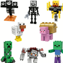 Minecraft Small Particle Building Block Figures Set Minifigure