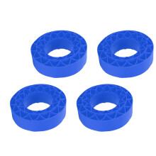 4 Stück Silikon-Reifeninnlinge für SCX10 III 106x42mm Blau — Schaumstoff-Set