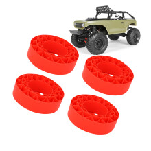 SCX10 III 10642 mm Silikon-Reifen-Inserts 1,9 Zoll rot