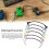 6er-Pack bunte Gitarren-Patchkabel 18 cm TS 1/4 5