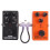 6er-Pack bunte Gitarren-Patchkabel 18 cm TS 1/4 6