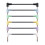 6er-Pack bunte Gitarren-Patchkabel 18 cm TS 1/4 8