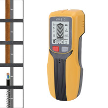 High Accuracy Wall Scanner, LCD Display, Multifunction, Yellow, 6.6x3.4x16.7cm