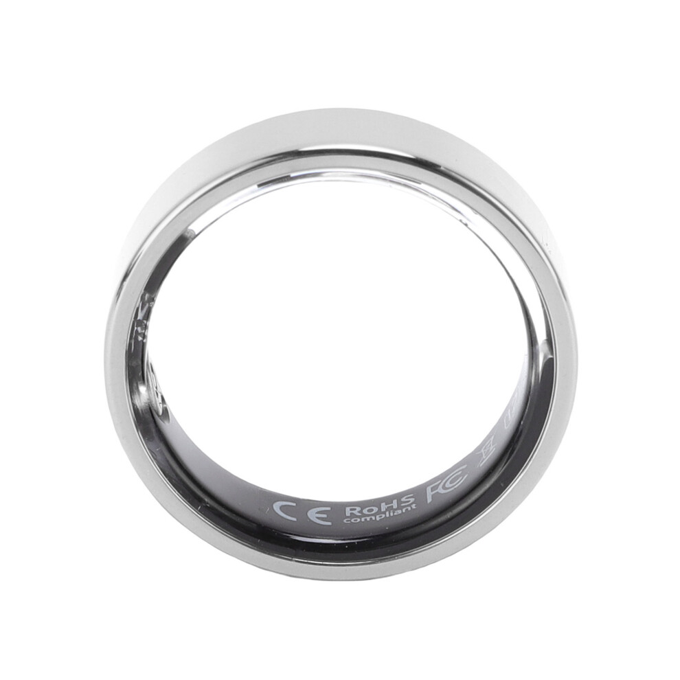 Fitness Tracker Ring With 20Mah Battery, 17.3Mm Size Waterproof Silver 8341388504677