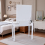 White Vanity Dressing Table with 10 LED Bulbs & Single Drawer 4