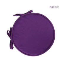 (Purple, 38cm) Round Garden Chair Cushion for Office Stool Patio Seat Pad