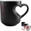 (2pcs) Heart-Shaped Color-Changing Magic Ceramic Mug with Surprise Design 1