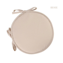 (Beige, 38cm) Round Garden Chair Cushion for Office Stool Patio Seat Pad