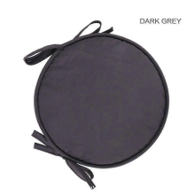 (Dark Grey, 38cm) Round Garden Chair Cushion for Office Stool Patio Seat Pad