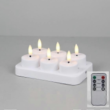 (6pcs) 12 Pack Rechargeable LED Tea Lights, Long-Lasting Candles