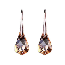 (1Pairs Champagne) Neues Quarzstein-Lymphdrainage-Ohrring-Set (2023)