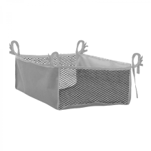 (Gray) Durable Under-Seat Rollator Basket for Wheelchairs, Seniors, Men & Women