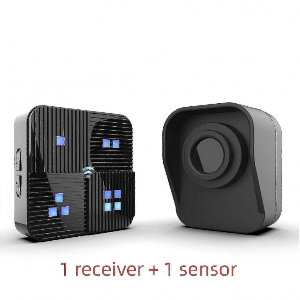 (1 Receiver 1 Sensoruk Plug) Wireless Driveway Alarm System With Motion Sensor For Home Security 5996097033548