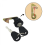 (33mm) Motorcycle Rear Trunk Lock Luggage Box Lock Replacement with 2 Keys 4