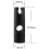 (Black, 25mm) Ensemble de support de douche à main universel réglable 4