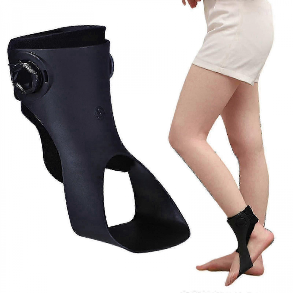 (Left, XL) Adjustable AFO Ankle Brace for Foot Drop - Improves Walking Gait