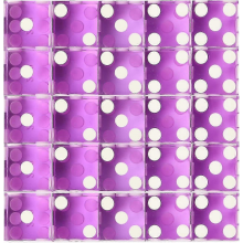 (Purple, Set of 25 Dice) Premium 19mm Pro Vegas Casino Craps Dice Set of 5, Razor Sharp Edges, Matching Serial Numbers for RPG & Dice Games