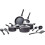 Amazon 15-Piece Non-Stick Cookware Set, Black 1